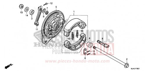 REAR BRAKE PANEL (VT750S) VT750SE de 2014